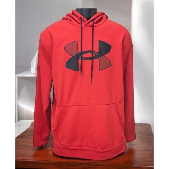 Under Armour Mens ColdGear Red Hoodie Large NWOT - Picture 1 of 7